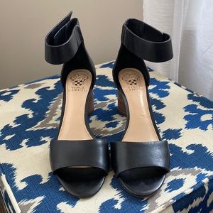 Vince Camuto black block heel